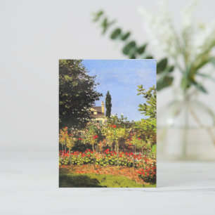 Carte Postale Monet - Jardin en fleurs