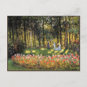Carte Postale Monet - La famille de l'artiste dans le jardin (Devant)