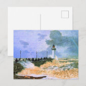 Carte Postale Monet - La Jetée au Havre, (Devant / Derrière)