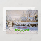 Carte Postale Monet - La Magpie (Devant / Derrière)