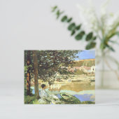 Carte Postale Monet - La scène de la rivière à Bennecourt (Debout devant)