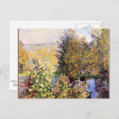 Carte Postale Monet - Le jardin de Hoschede à Montgeron (Devant / Derrière)
