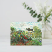Carte Postale Monet - Le jardin de l'artiste à Argenteuil (Debout devant)