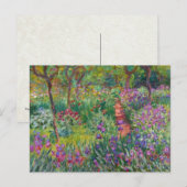 Carte Postale Monet "Le jardin d'Iris à Giverny" (Devant / Derrière)