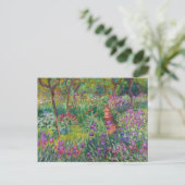Carte Postale Monet "Le jardin d'Iris à Giverny" (Debout devant)