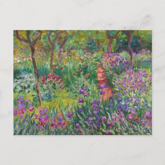 Carte Postale Monet "Le jardin d'Iris à Giverny" (Devant)