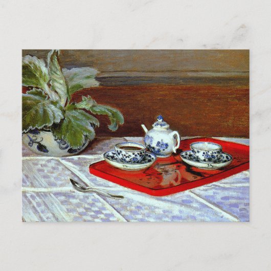Carte Postale Monet : Le Tea Set, (Devant)