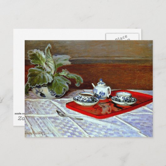 Carte Postale Monet - Le Tea Set (Devant / Derrière)