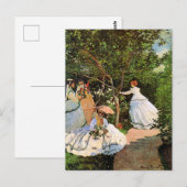 Carte Postale Monet - Les femmes dans le jardin (Devant / Derrière)