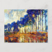 Carte Postale Monet - Les peupliers en automne (Devant)