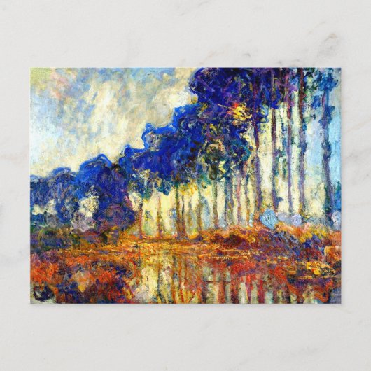 Carte Postale Monet - Les peupliers en automne (Devant)