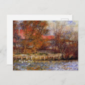 Carte Postale Monet - L'étang de canard, peinture d'art (Devant / Derrière)