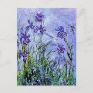 Carte postale Monet Lilac Irises