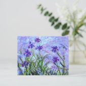 Carte Postale Monet Lilac Irises (Debout devant)