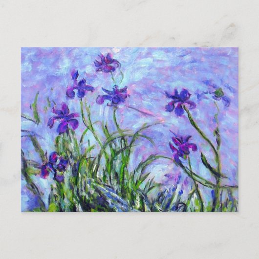 Carte Postale Monet Lilac Irises (Devant)