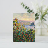 Carte Postale Monet - Lits de fleurs à Vetheuil (Debout devant)