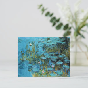 Carte Postale Monet - Lys d'Eau, Turquoise,