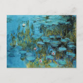 Carte Postale Monet - Lys d'Eau, Turquoise, (Devant)