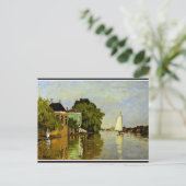 Carte Postale Monet - Maisons sur l'Achterzaan (Debout devant)