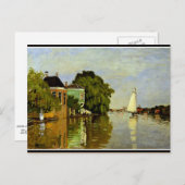 Carte Postale Monet - Maisons sur l'Achterzaan (Devant / Derrière)