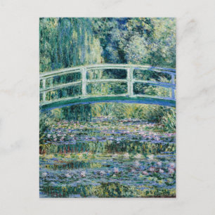 Carte Postale Monet - Nappes à eau et pont japonais