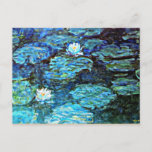 Carte Postale Monet - Nappes d'eau, Bleu<br><div class="desc">Peinture impressionniste de Claude Monet.</div>