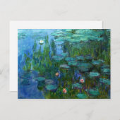 Carte postale Monet Nympheas Water Lilies (Devant / Derrière)