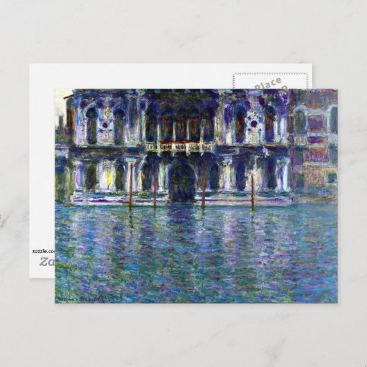 Carte Postale Monet - Palais Contarini, 1908 (Devant / Derrière)