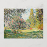 Carte Postale Monet - Paysage, Le Parc Monceau,<br><div class="desc">Claude Monet célèbre peinture,  Paysage,  Le Parc Monceau.</div>