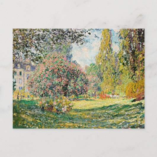 Carte Postale Monet - Paysage, Le Parc Monceau, (Devant)