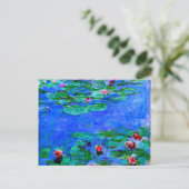 Carte Postale Monet peinture : Nappes D'Eau (Debout devant)