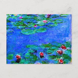 Carte Postale Monet peinture : Nappes D'Eau