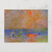 Carte Postale Monet - pont Waterloo, soleil dans le brouillard (Devant)
