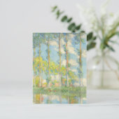 Carte Postale Monet Poplars Impressionnisme paysager Vintage (Debout devant)