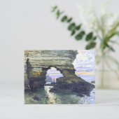 Carte Postale Monet - Port d'Montant Etretat, belle peinture (Debout devant)