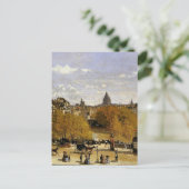 Carte Postale Monet - Quai du Louvre, peinture, (Debout devant)