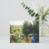 Carte Postale Monet - Roses dans le jardin à Montgeron,  (Debout devant)
