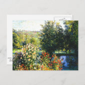 Carte Postale Monet - Roses dans le jardin à Montgeron,  (Devant / Derrière)