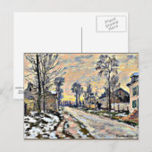 Carte Postale Monet - Route de Louveciennes, Impressionnisme (Devant / Derrière)