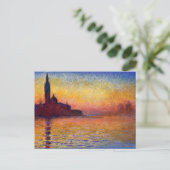Carte Postale Monet - San Giorgio Maggiore à Dusk, (Debout devant)