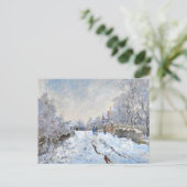Carte Postale Monet - Scène de neige à Argenteuil (Debout devant)