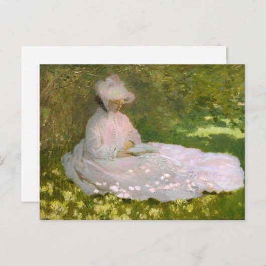 Carte postale Monet Springtime (Devant / Derrière)