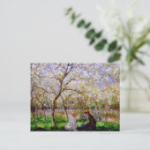 Carte Postale Monet - Springtime, peinture d'art (Debout devant)