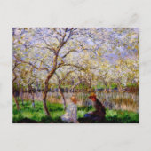 Carte Postale Monet - Springtime, peinture d'art (Devant)