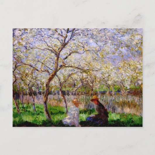Carte Postale Monet - Springtime, peinture d'art (Devant)