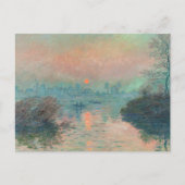 Carte Postale Monet Sunset Seine Beaux-Art Impressionnisme (Devant)