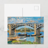 Carte Postale Monet - The Bridge over the Seine, (Devant / Derrière)