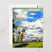 Carte Postale Monet - Trois vaches dans un pâturage (Devant / Derrière)