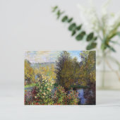 Carte Postale Monet - Un coin du jardin à Montgeron (Debout devant)