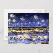 Carte Postale Monet - Une Mer Orageuse (Devant / Derrière)